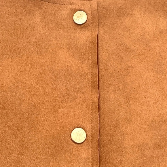 Zara Retro Faux Suede Faux Fur Jacket - Picture 9 of 13